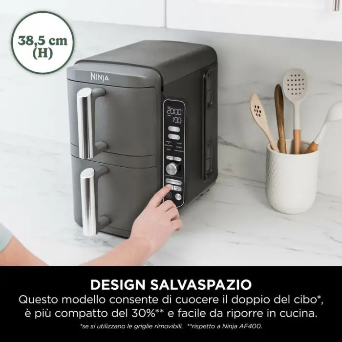Ninja Friggitrice ad aria Double Stack XL da 9,5 L SL400EU , 158074 , Immagine 13
