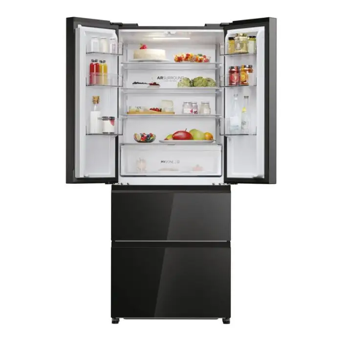 Haier FD 70 Series 3 HFR3718ENGB frigorifero side-by-side Libera installazione 402 L E Nero , 155991 , Immagine 2