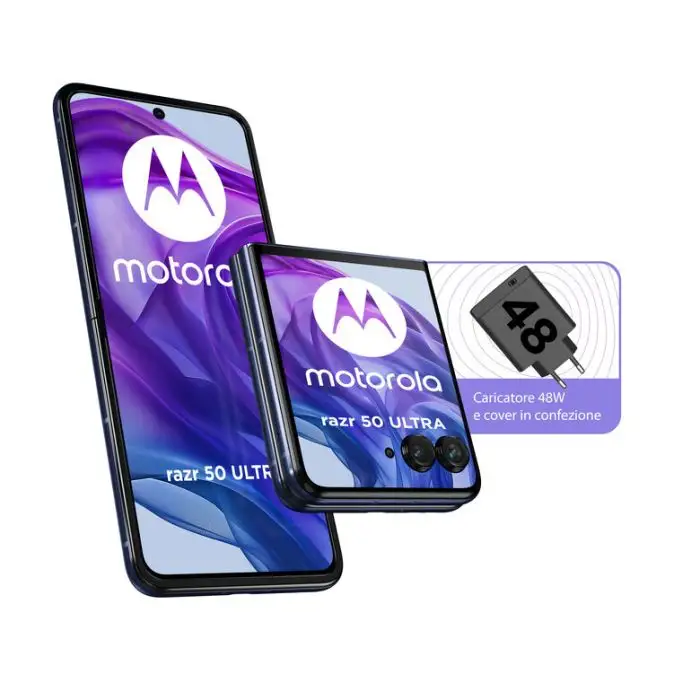 Motorola Razr 50 Ultra (12/512 GB, AI, Display esterno 4.0’’ pOLED 165Hz, Display interno 6.9&quot; pOLED FHD+ 165Hz, Pantone Validated, Doppia fotocamera 50+50MP, IPX8, Qualcomm Snapdragon 8s Ge , 154054 , Immagine 23