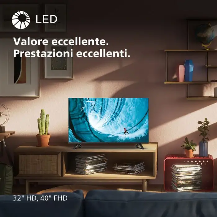 Philips 32PHS6009 Televisione Smart TV 32 Pollici Led Hd Dolby Audio , 153982 , Immagine 3