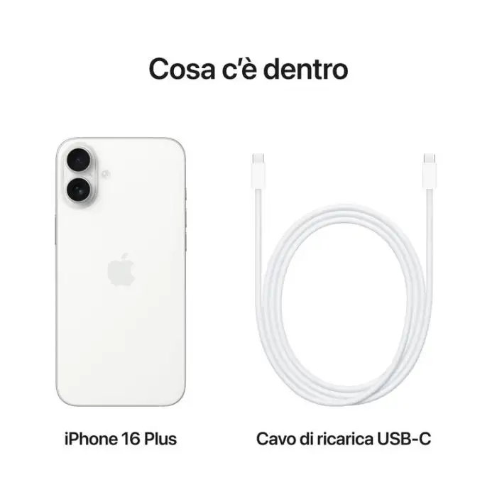 Apple iPhone 16 Plus 128GB Bianco , 155494 , Immagine 9