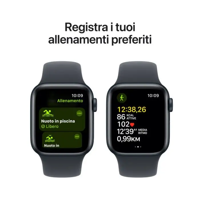 Apple Watch SE GPS 40mm Cassa Alluminio Mezzanotte con Mezzanotte Sport Band - M/L , 155562 , Immagine 6