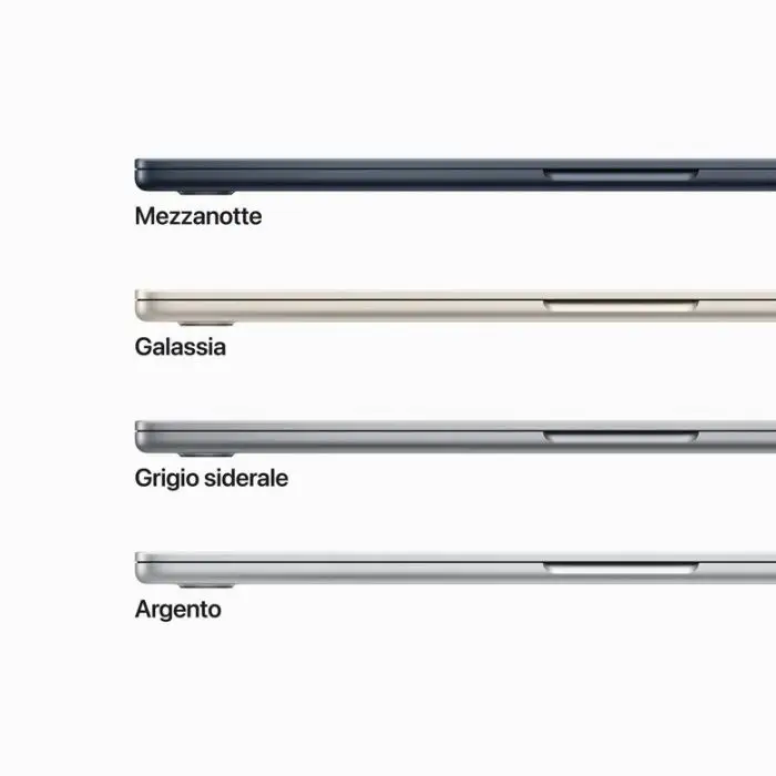 Apple MacBook Air 15&quot; M2 8-core CPU 10-core GPU 256GB Mezzanotte , 147877 , Immagine 10