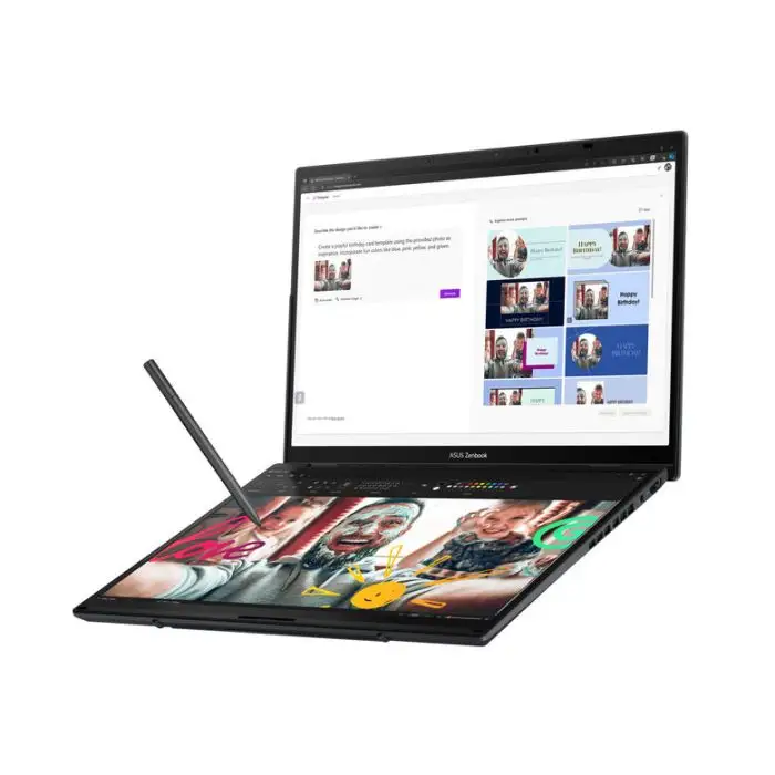 ASUS Zenbook Duo OLED UX8406MA-PZ286W Intel Core Ultra 7 155H Computer portatile 35,6 cm (14&quot;) Touch screen 3K 16 GB LPDDR5x-SDRAM 1 TB SSD Wi-Fi 6E (802.11ax) Windows 11 Home Grigio , Computer e portatili , 154149 , Immagine 4