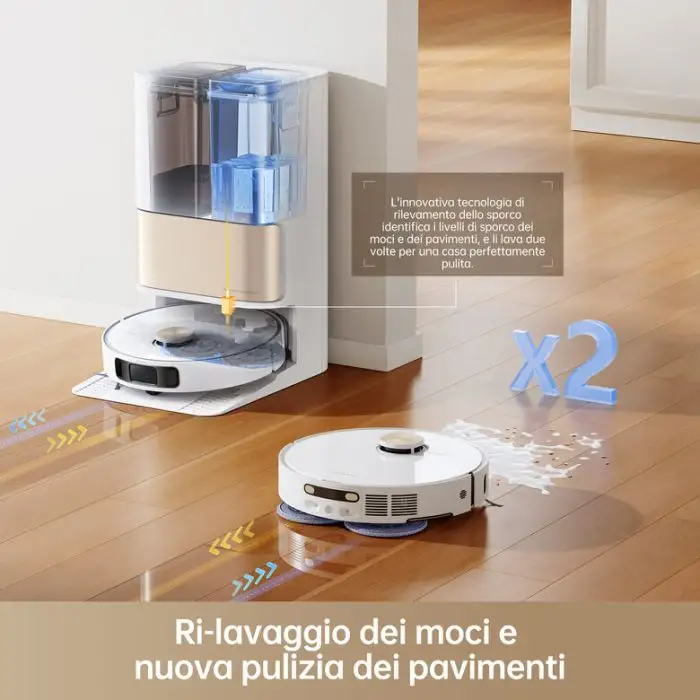 Dreame L10s Pro Ultra Aspirapolvere Robot Senza sacchetto Bianco , 155205 , Immagine 5