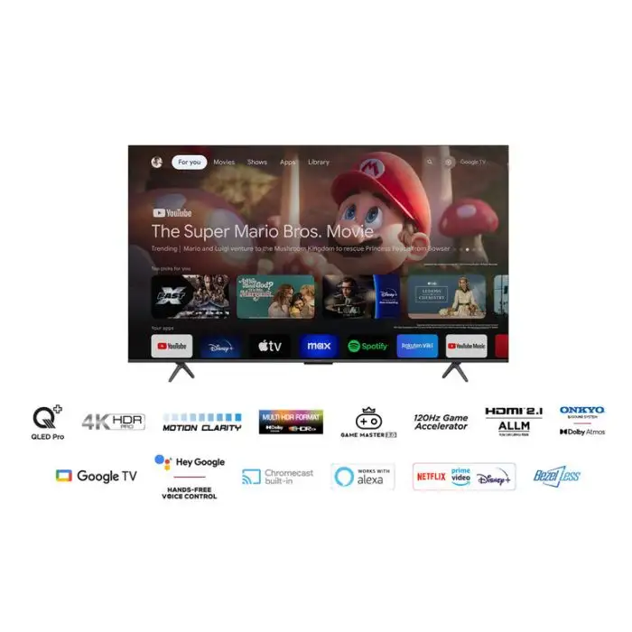 TCL 55C655 Televisione Smart TV 55 Pollici Qled 4K Serie C6 Dolby Vision Atmos Google TV Audio Onkyo , 153313 , Immagine 15