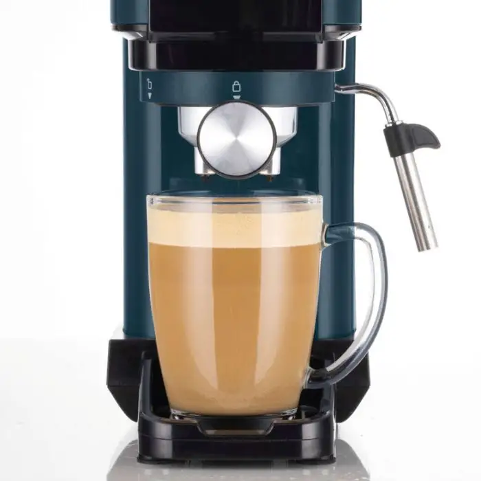 Ariete 1399 Light Aquamarine Macchina da caffè espresso, Per polvere e cialde ESE, 1300 W, Capacità 1,1L, 15 bar di pressione, Filtro 1, 2 tazze e cialda ESE, Cappuccino, Verde , 155815 , Immagine 3