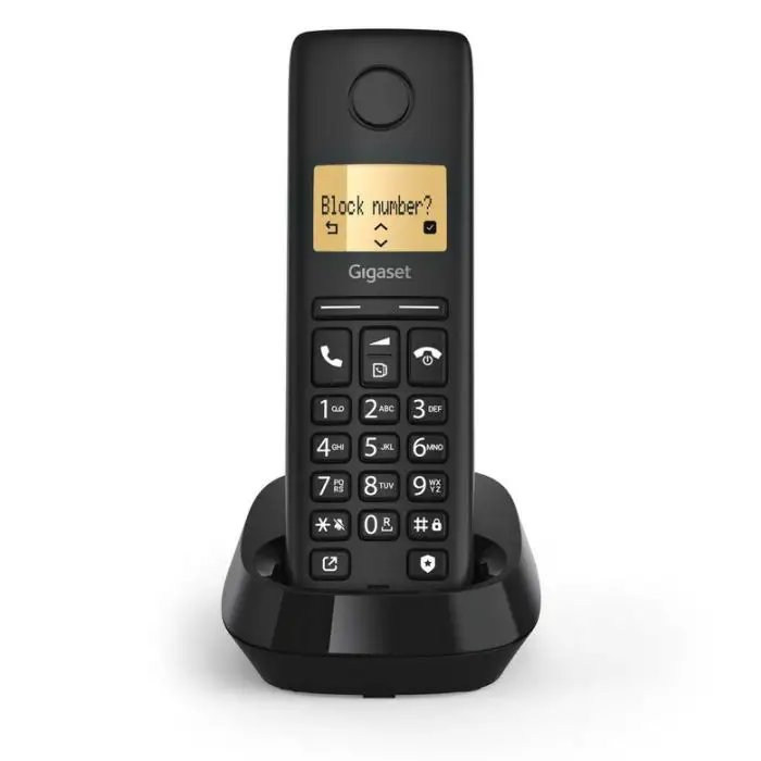 Gigaset PURE 100 Telefono analogico/DECT Identificatore di chiamata Nero , 152283 , Immagine 4
