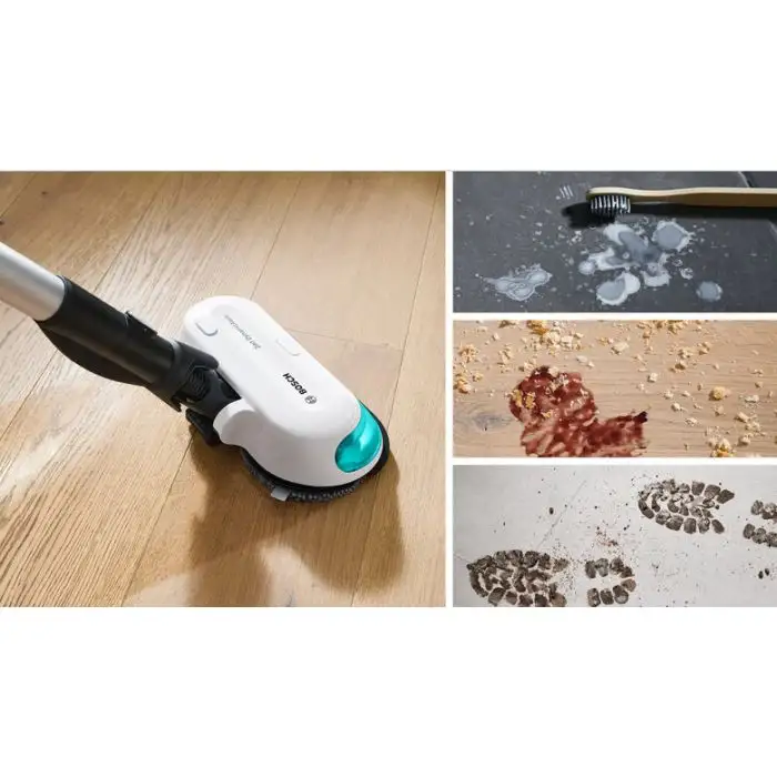 Bosch Scopa elettrica lavapavimenti 2in1 Unlimited 7 ProHygienic Aqua Bianco , 155975 , Immagine 4