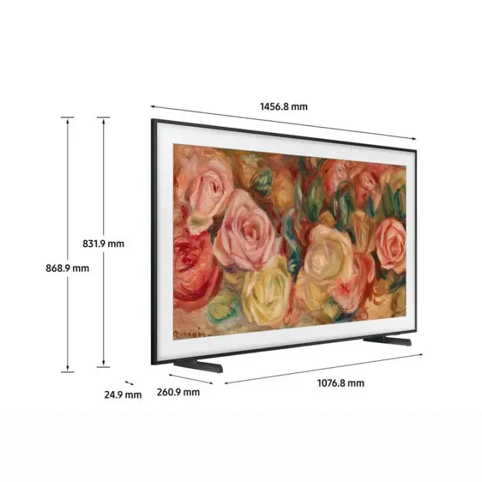 Samsung QE65LS03DAUXZT Televisione Smart TV 65 Pollici Qled 4K The Frame Black Matte Display Processore Quantum 4K Modern Frame Design Dolby Atmos , 153281 , Immagine 3