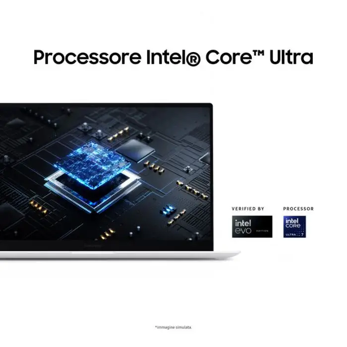 Samsung Galaxy Book2 Pro SE Intel Core Ultra 7 155H Computer portatile 39,6 cm (15.6&quot;) Full HD 16 GB LPDDR5x-SDRAM 512 GB Wi-Fi 6E (802.11ax) Argento , Pc Notebook , 157618 , Immagine 4