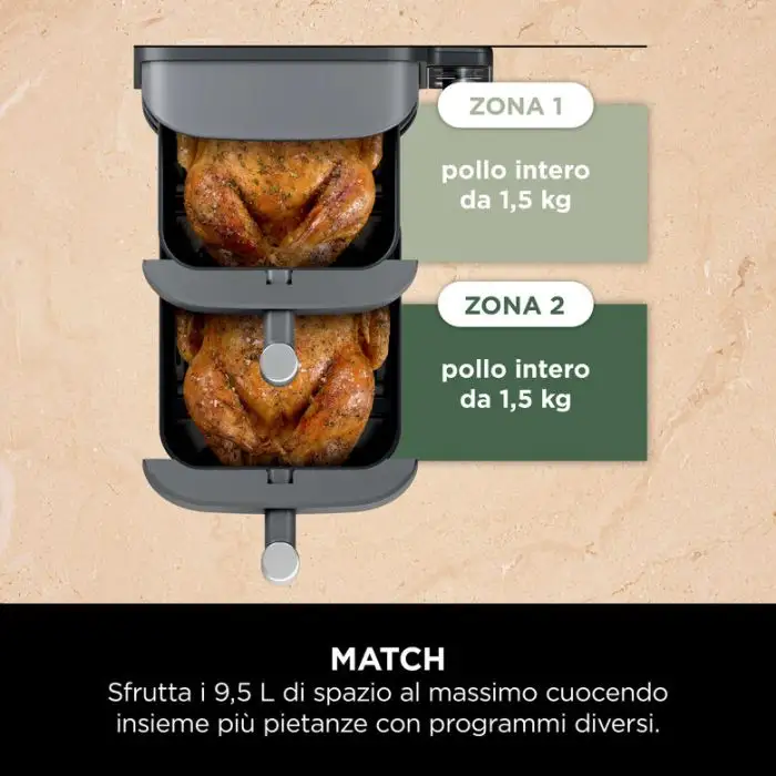 Ninja Friggitrice ad aria Double Stack XL da 9,5 L SL400EU , 158074 , Immagine 18