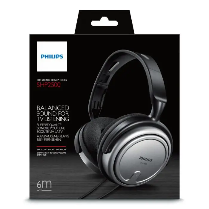 Philips Cuffia TV con filo per interni SHP2500/10 , 89353 , Immagine 6