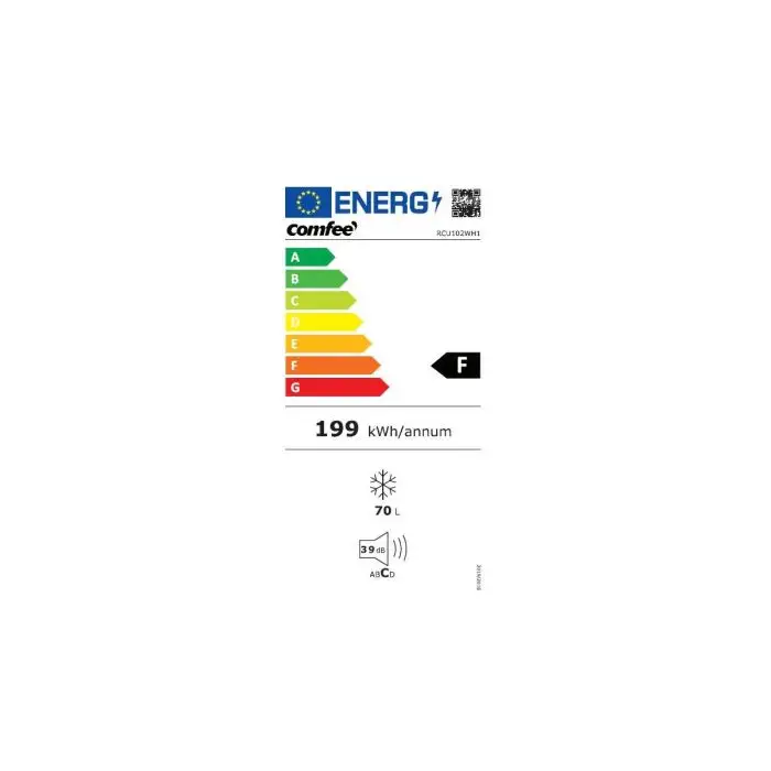 Comfee Midea RCU102WH1 Congelatore Verticale 100 litri 3Kg/24h Bianco Classe F , 139914 , Immagine 2