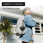 Sony SRS-XB100 - Speaker Wireless Bluetooth, portatile, leggero, compatto, da esterno, da viaggio, resistente IP67 impermeabile e antipolvere, batteria da 16 ore, cinturino versatile, chiama