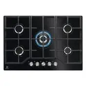 Electrolux Piano cottura gas EGG7536K Nero griglie in Piattina smaltata