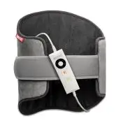 Imetec Termoforo Lombare Intellisense Lumbar, efficace su schiena e addome, Tecnologia Intellisense, 5 temperature, Lavabile