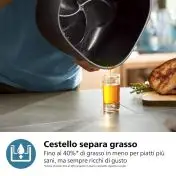 Philips 3000 series NA332/00 Airfryer 6.2L, Friggitrice ad aria 16 in 1 App ricettario