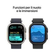 Apple Watch Ultra 2 GPS + Cellular 49mm Cassa Titanio Nero con Nero Trail Loop - M/L