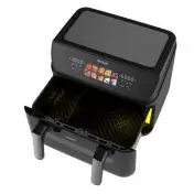 Cecotec Cecofry&grill Duoheat 10000 Friggitrice Ad Aria Doppia Resistenza 10 Litri 2800 W Due Cestelli