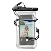 Cellularline Voyager - Universale Custodia Impermeabile per Smartphone Nero