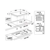 Hotpoint HB 4860C CPNE Nero Da incasso 59 cm Piano cottura a induzione 4 Fornello(i)