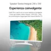 LG 27TQ615S Televisione Smart TV 27 Pollici Led Full Hd Web-Os Bianco