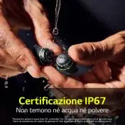 LG TONE Free TF8 Cuffie Bluetooth per lo sport, IP67, Plug & Wireless