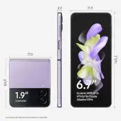 Samsung Galaxy Z Flip4 256GB Bora Purple RAM 8GB Display 1,9" Super AMOLED/6,7" Dynamic AMOLED 2X