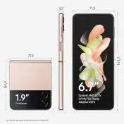 Samsung Galaxy Z Flip4 128GB Pink Gold RAM 8GB Display 1,9" Super AMOLED/6,7" Dynamic AMOLED 2X