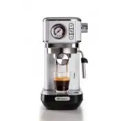 Ariete 1381 Macchina da caffè con manometro, compatibile con caffè in polvere e cialde ESE, 1300 W, Capacità 1,1 L, 15 bar di pressione, Filtro 1 o 2 tazze, Dispositivo Cappuccino Bianco