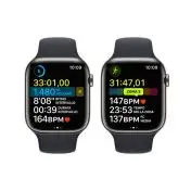 Apple Watch Series 8 GPS + Cellular 45mm Cassa in Acciaio Inossidabile color Grafite con Cinturino Sport Band Mezzanotte - Regular