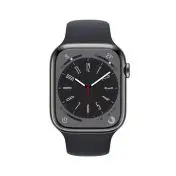 Apple Watch Series 8 GPS + Cellular 45mm Cassa in Acciaio Inossidabile color Grafite con Cinturino Sport Band Mezzanotte - Regular