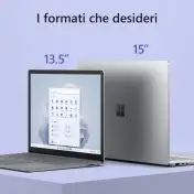 Microsoft Surface Laptop 5 i5-1235U Computer portatile 34,3 cm (13.5") Touch screen Intel® Core™ i5 8 GB LPDDR5x-SDRAM 256 GB SSD Wi-Fi 6 (802.11ax) Windows 11 Home Platino