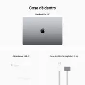 Apple MacBook Pro 16'' M2 Pro core: 12 CPU 19 GPU 1TB SSD - Grigio Siderale