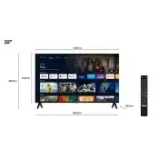 TCL 32S5400AF Televisione Smart TV 32 Pollici Led Full Hd Wi-fi Serie S54 Nero