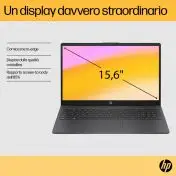 HP 15-fc0041nl AMD Ryzen™ 5 7520U Computer portatile 39,6 cm (15.6") Full HD 8 GB LPDDR5-SDRAM 256 GB SSD Wi-Fi 6 (802.11ax) Windows 11 Home Grigio
