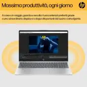HP 15-fc0041nl AMD Ryzen™ 5 7520U Computer portatile 39,6 cm (15.6") Full HD 8 GB LPDDR5-SDRAM 256 GB SSD Wi-Fi 6 (802.11ax) Windows 11 Home Grigio