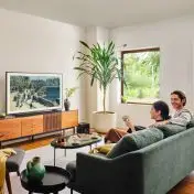 Samsung QE65LS03DAUXZT Televisione Smart TV 65 Pollici Qled 4K The Frame Black Matte Display Processore Quantum 4K Modern Frame Design Dolby Atmos