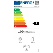 Melchioni Minifrigo con compressore ICEBERG 47 (nero)