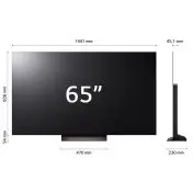 LG Oled65C44LA Televisione Smart TV 65 Pollici Oled Evo 4K Serie C4 Dolby Vision