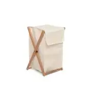 Foppapedretti Devil porta biancheria Rettangolare Faggio, Cotone, Plastica Beige, Nero, Noce