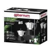 Aeternum Moka Del Caffè Black 3 Tazze + Moka Del Caffè Black 1 Tazza