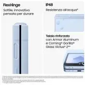 Samsung Galaxy Z Flip6 Smartphone AI, 256GB, RAM 12GB, Display 3,4" SAMOLED/6,7" Dynamic AMOLED 2X, Mint
