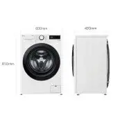 LG F2WV308S6AW Lavatrice 8,5kg AI DD, Classe A, 1200 giri, Vapore