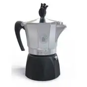 Caffè Borbone MokaCiao caffettiera da 3 tazzine Bicolore Nero