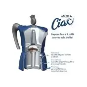 Caffè Borbone MokaCiao caffettiera da 3 tazzine Bicolore Nero