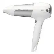 Rowenta CV5090F0 Powerline+ Asciugacapelli con Diffusore e Generatore di Ioni, Asciugatura Veloce, 2300 W, Argento/Bianco