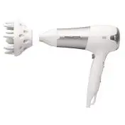 Rowenta CV5090F0 Powerline+ Asciugacapelli con Diffusore e Generatore di Ioni, Asciugatura Veloce, 2300 W, Argento/Bianco