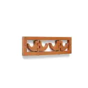 Foppapedretti Flat 2 appendiabiti Montabile a parete 4 gancio(i) Noce